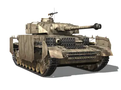 PzKpfw IV - Panzer 4 - Ausf H Late 3D model