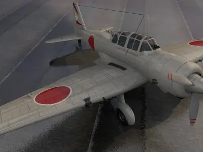 Mitsubishi Ki-51 Type 99 Sonia 3D model