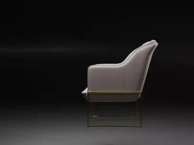 Cream Couch Free 3D model