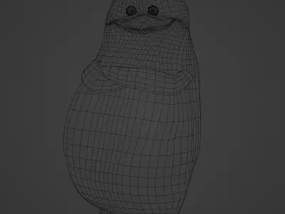 Skipper from Penguins of Madagascar Low-poly 3D model