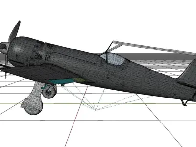 IAR-80 WW2 Romanian Aircraft - Western Front colors 3D model