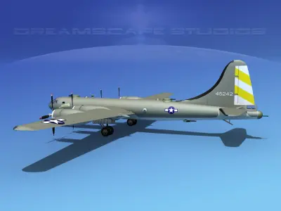 Boeing B-29 Superfortress V01 3D model