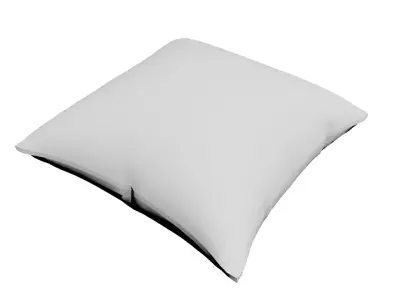 Pillow White cotton Free 3D model