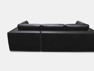 Sofa Low-poly PBR Free low-poly 3D model