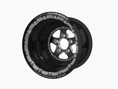 Keizer Full House Forged 15 drag rear wheel Low-poly 3D model