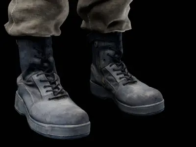 Military clothes Low-poly 3D model