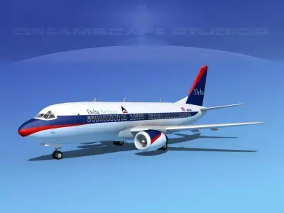 Boeing 737-300 Delta 3D model