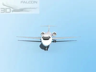 Falcon3D MD 80 AOM French Airlines 3D model