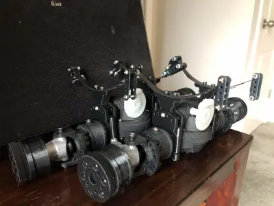 RC Monster Truck Axle Rockwell Axle Free 3D print model