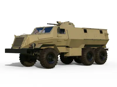 Ural Chekan MRAP Wagner PMC 3D model
