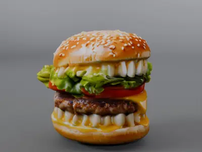 Monster burger 3D model