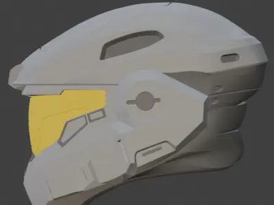 Halo noble 6 helmet 3D print model