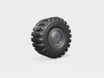 Car Tire Low-poly 3D model