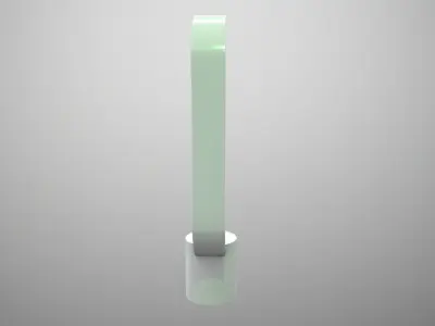 Futuristic Magnetic Lamp Low-poly 3D model