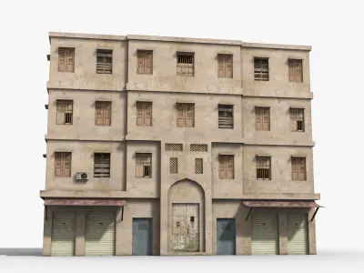 Arab Middle East Building x25 Low-poly 3D model