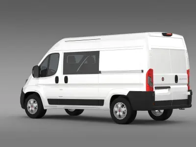 Fiat Ducato Combi Van 2015 3D model