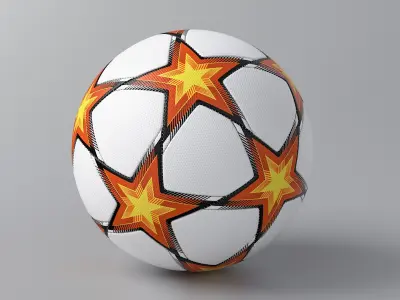 Soccer Ball Stars Shifted 3D model