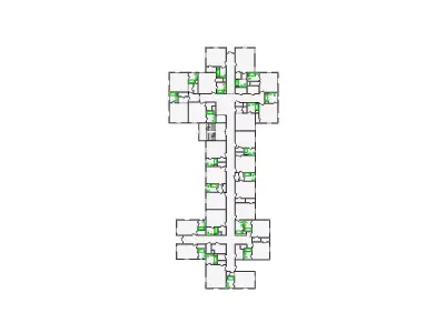 Commercial Interior Sketch - 28001-36000 SF - Xactimate 3D model