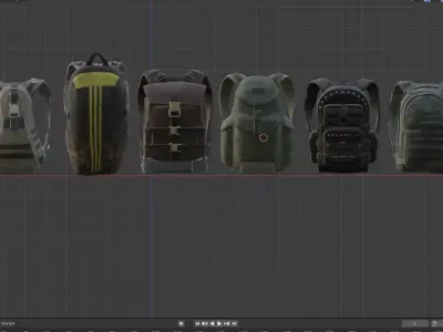 Bag Back Pack Pubg 3D model