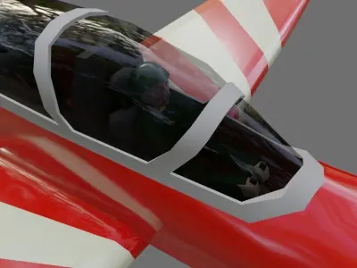 Airplane EMB 312 Tucano A29 - Aviao 3D model