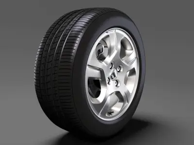 Dacia Logan wheel 2016 3D model