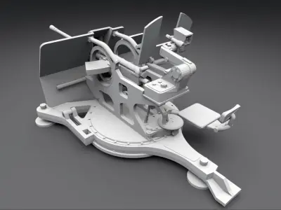 2cm Flak38 Scale model 3D print model