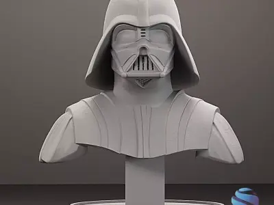 Darth Vader Bust - Star Wars Fan Art Pre-supported STL  3D print model