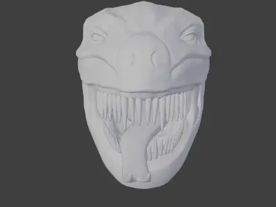 Sculpted Monster Head 001 Free 3D model