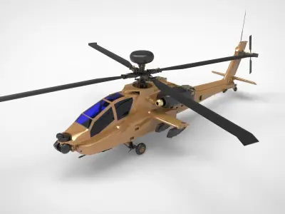 AH-64 Apache BRN 3D model