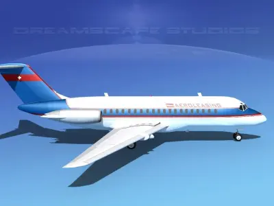 Doulgas DC-9-20 Aero Leasing 3D model