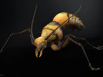 Cockroach1 Low-poly 3D model
