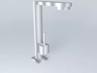 Faucet stainless steel kitchen Free 3D model