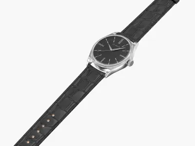 Classic Open Wrist Watch 1 3D model