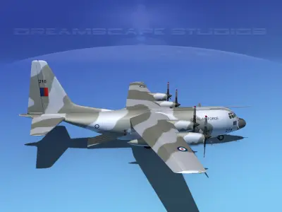 Lockheed C-130 Hercules Royal Air Force 3D model