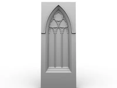 Gothic Window 030 3D model