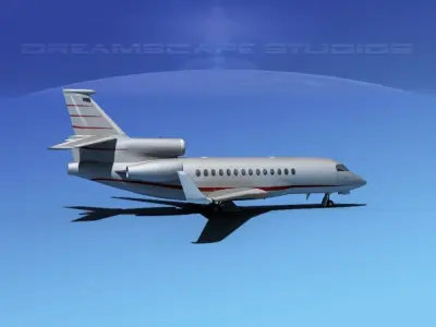 Dassault Falcon 7X V10 3D model