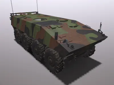 IFV VBCI PACK  Low-poly 3D model