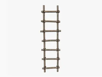 Ancient Ladder Low-poly 3D model