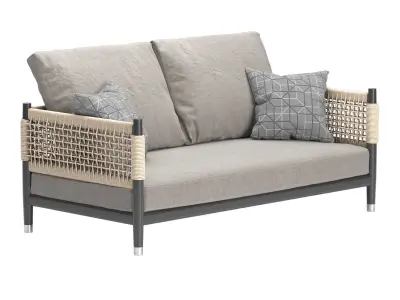 Contemporary Minimalist Sofa 3D model