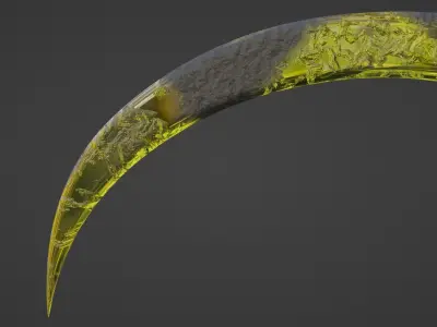 Cronus Sickle - Yellow 3D model