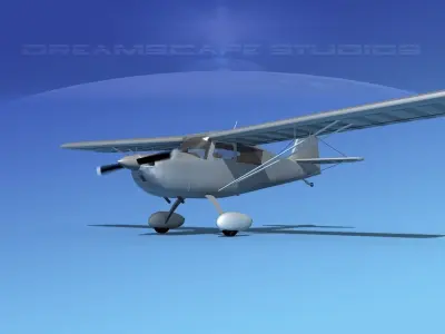 Bellanca Citabria 7KC Bare Metal 3D model