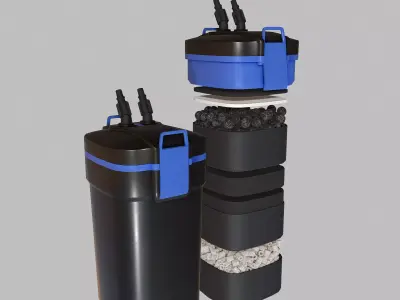 External filter 3D model