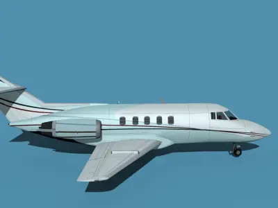 British Aerospace 125 Dominie V10 3D model