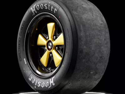 Hoosier NWES GT 330 700 R15 3D model