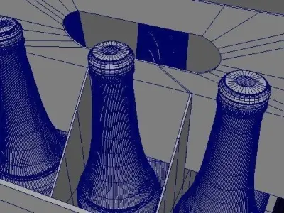 Beverage Branding Package No2 6Pack Low-poly 3D model