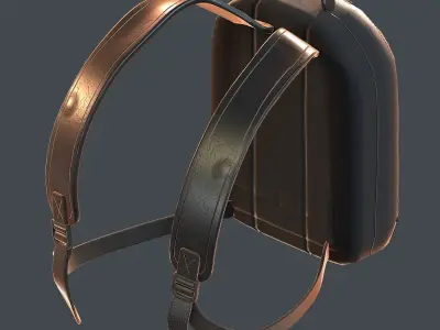 Backpack military combat soldier armor scifi Generic camp Low-poly 3D model