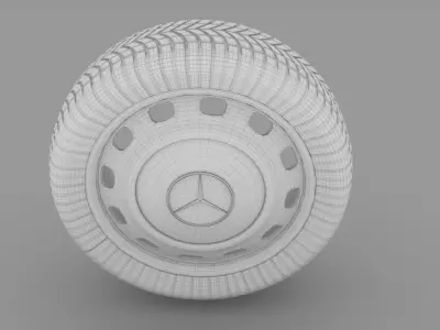Mercedes W 123 Wheel 3D model