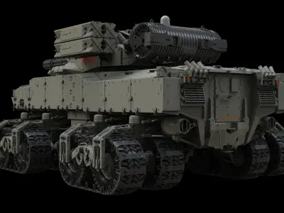 Sci fi Infantry fighting vehicle 3D model