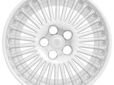 Wheel Rim 3D model 7