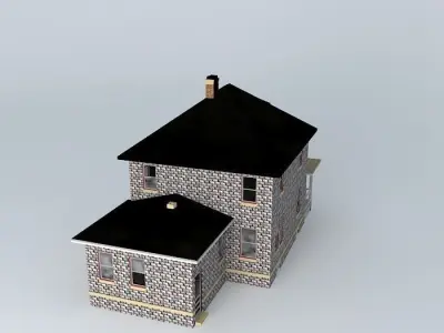 Four Square House Free 3D model
